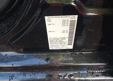 2020 Nissan Altima Sr Fwd из США, поврежденный, VIN 1N4BL4CV8LC184465